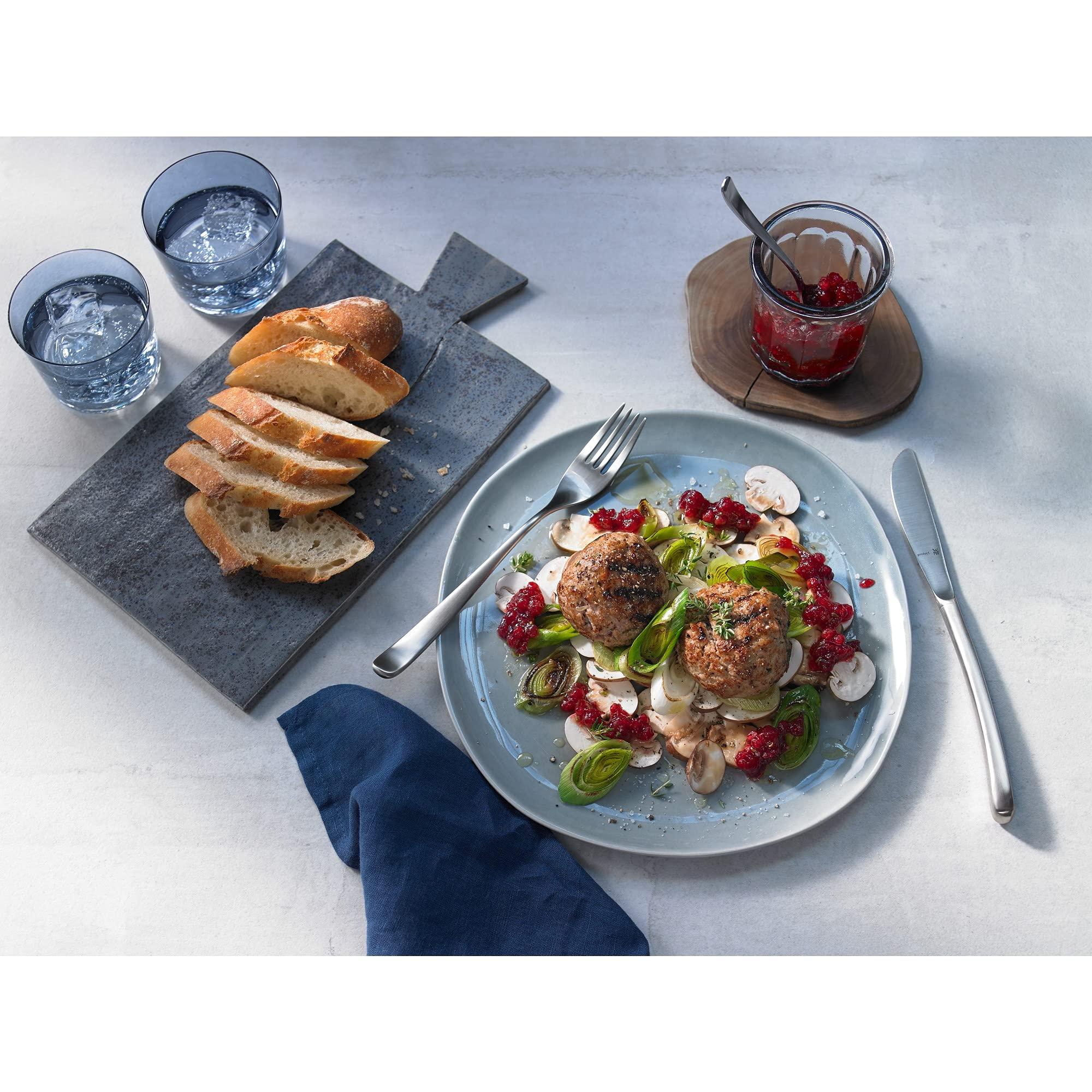 WMF WMF Silk Cromargan Cutlery Set for 12 People, Silver, 66-Piece