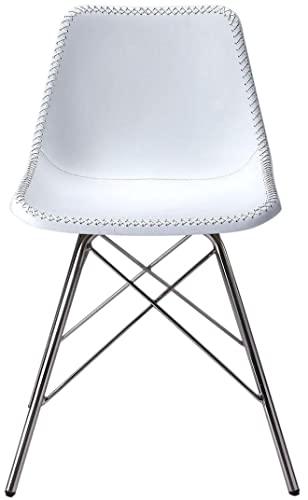 Butler Specialty Company Butler Specialty Inland Leather Side Chair in White