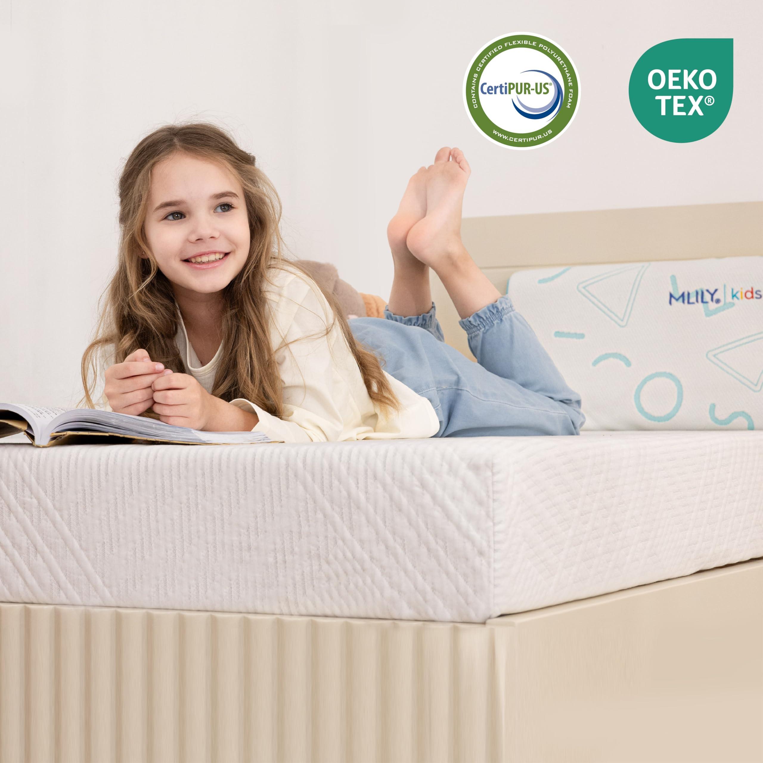MLILY Twin Mattress in a Box, 8 inch Mattresses for Kids Bed Single Size Daybed Individual Bunk, Memory Foam Medium Firm