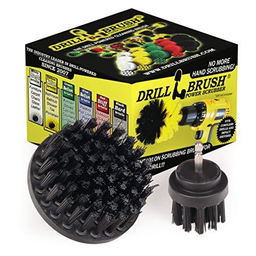 Drill Brush Power Scrubber by Useful Products Electric Spin Scrubber Cleaning Brush for Drill Set - Household Cleaning Supplies for Smokers and Grill - Griddle Cleaning Kit - Stainless Steel Scrubber for Drill Attachment - Spinning Cleaning Brush
