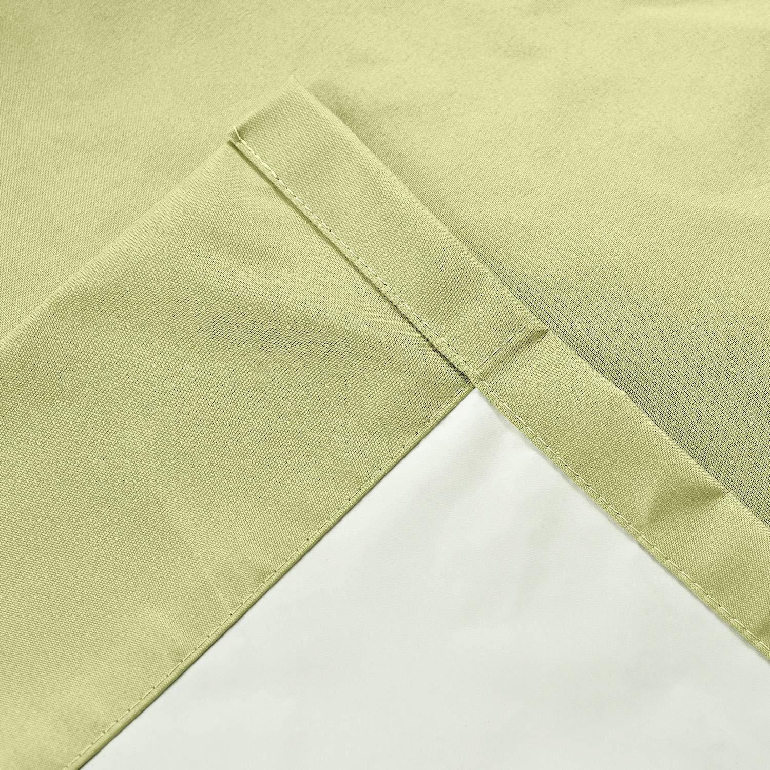 ChadMade ChadMade Total Blackout Panel Pinch Pleated Drape with Foam Coated Liner Privacy Protection Full Shading Panel for Shift Worker Day Light Sleeper Bedroom (Apple Green, 1 Panel)