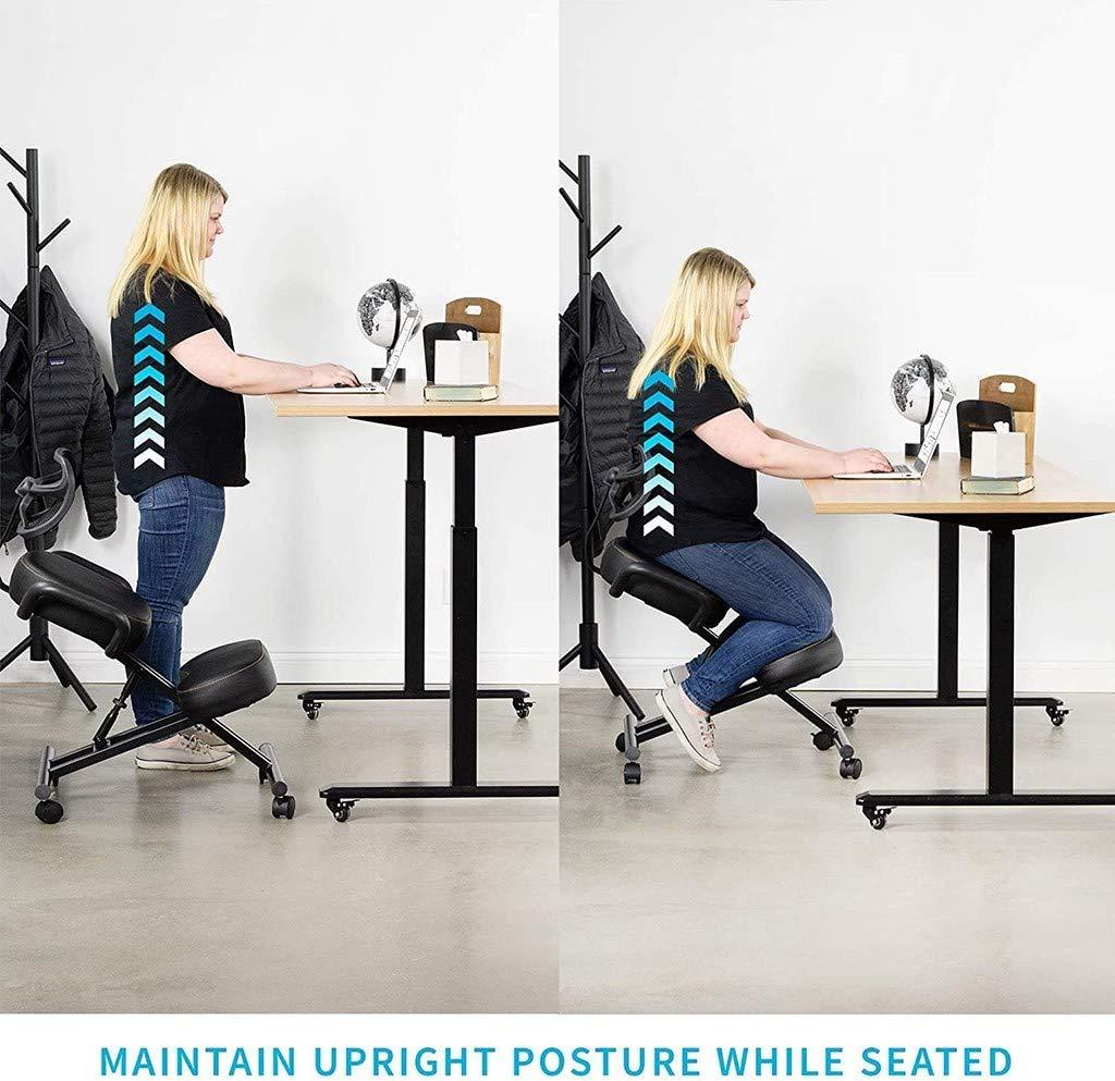 QMZDXH QMZDXH Kneeling Chairs with Back Support, Ergonomic Chair, Help Relieve Back Pain and Improve Posture Correct Sitting Posture Small Stool