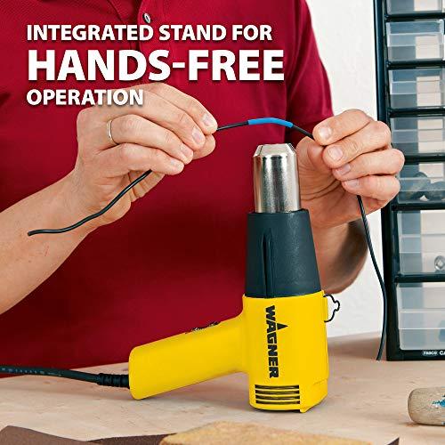 Wagner Power Products Wagner Spraytech 0503008 HT1000 Heat Gun, 2 Temp Settings 750F & 1000F, Great for Soften paint, Caulking, Adhesive, Putty Removal, Shrink Wrap, Bend Plastic Pipes, Loosen Rusted Nuts or Bolts