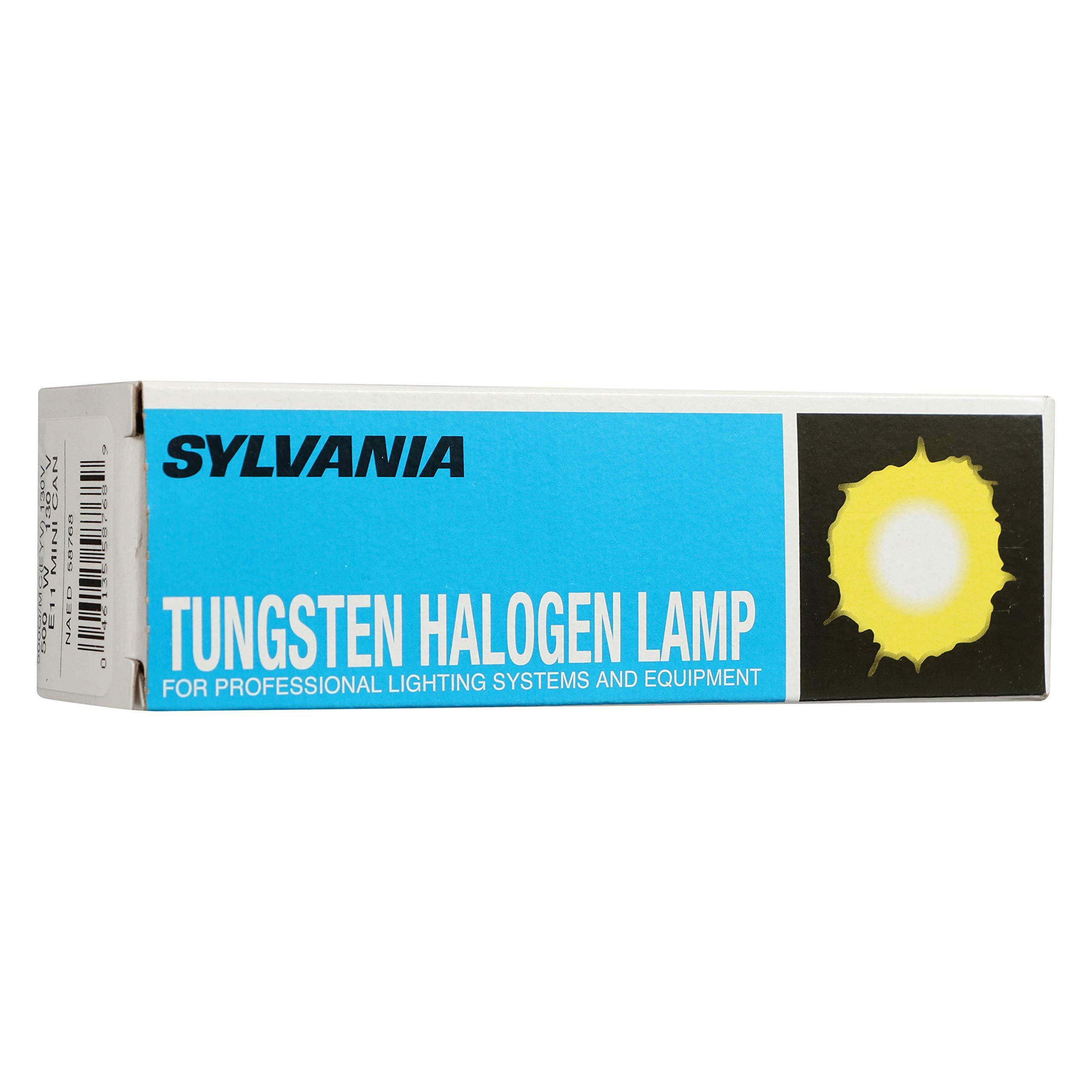 LEDVANCE Sylvania T12 Halogen Tube Light Bulb, 500W, Single-End Mini Can Screw Base, 10000 Lumens, 2950K, 100 CRI, White (58768)