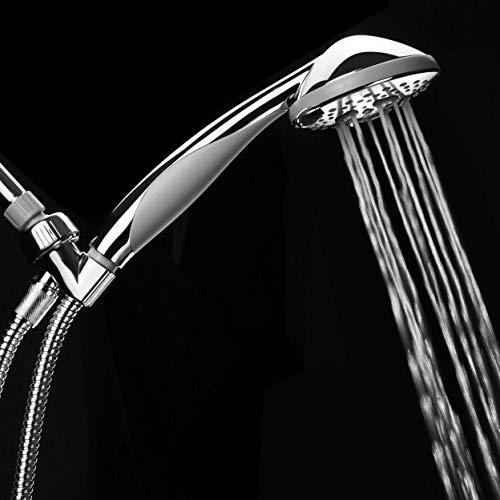 Hotel Spa HOTEL SPA - Handheld Shower Head High Pressure - 4.25 Inch Rain Shower Head - 7-setting, Shower Head with Handheld Spray, Ultra-Luxury, Showerspa (Chrome)