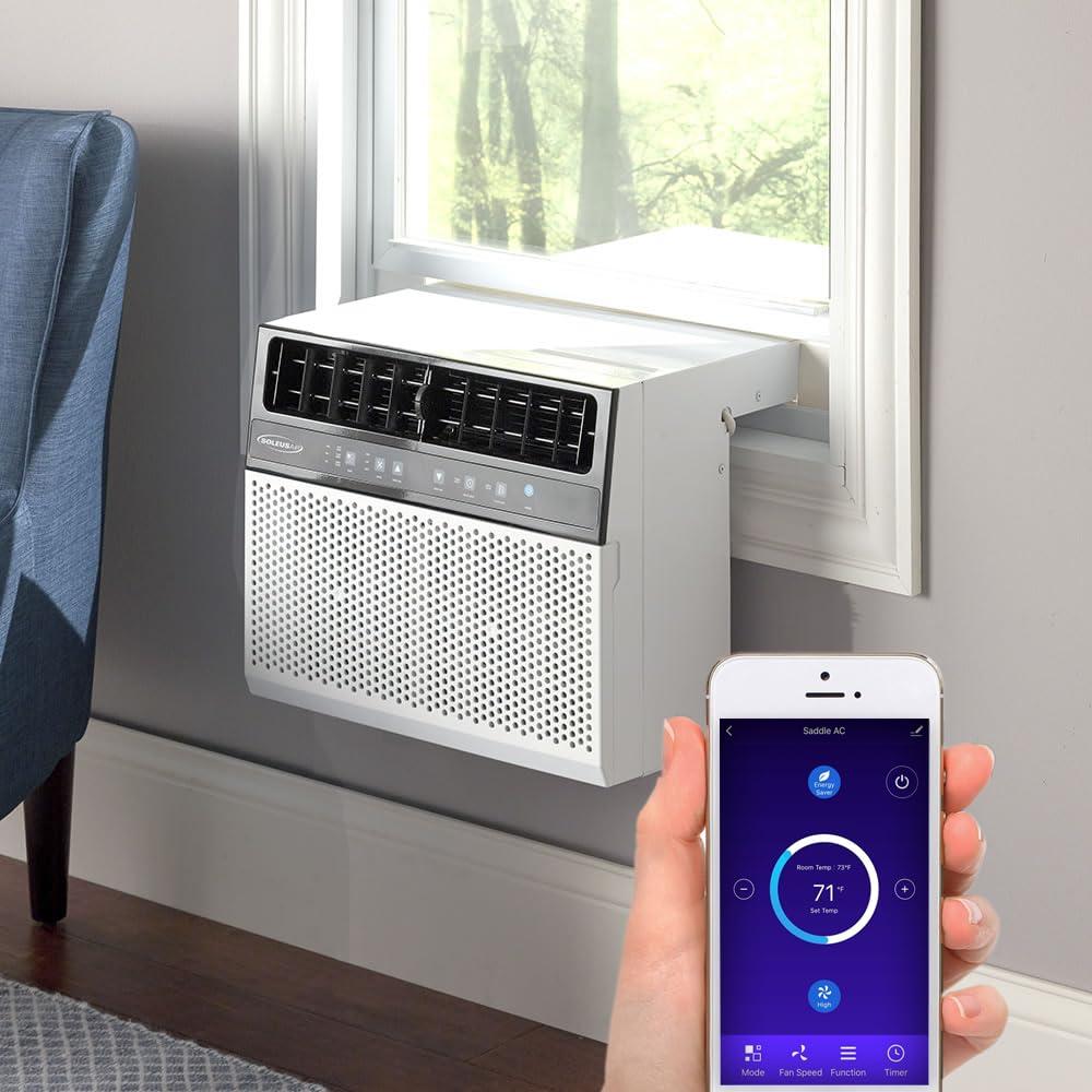 Soleus Air Soleus Air 6,000 BTU Over-the-Sill Air Conditioner: WiFi Enabled, Quiet Operation, Window View Friendly (Up to 11" Sill Width)