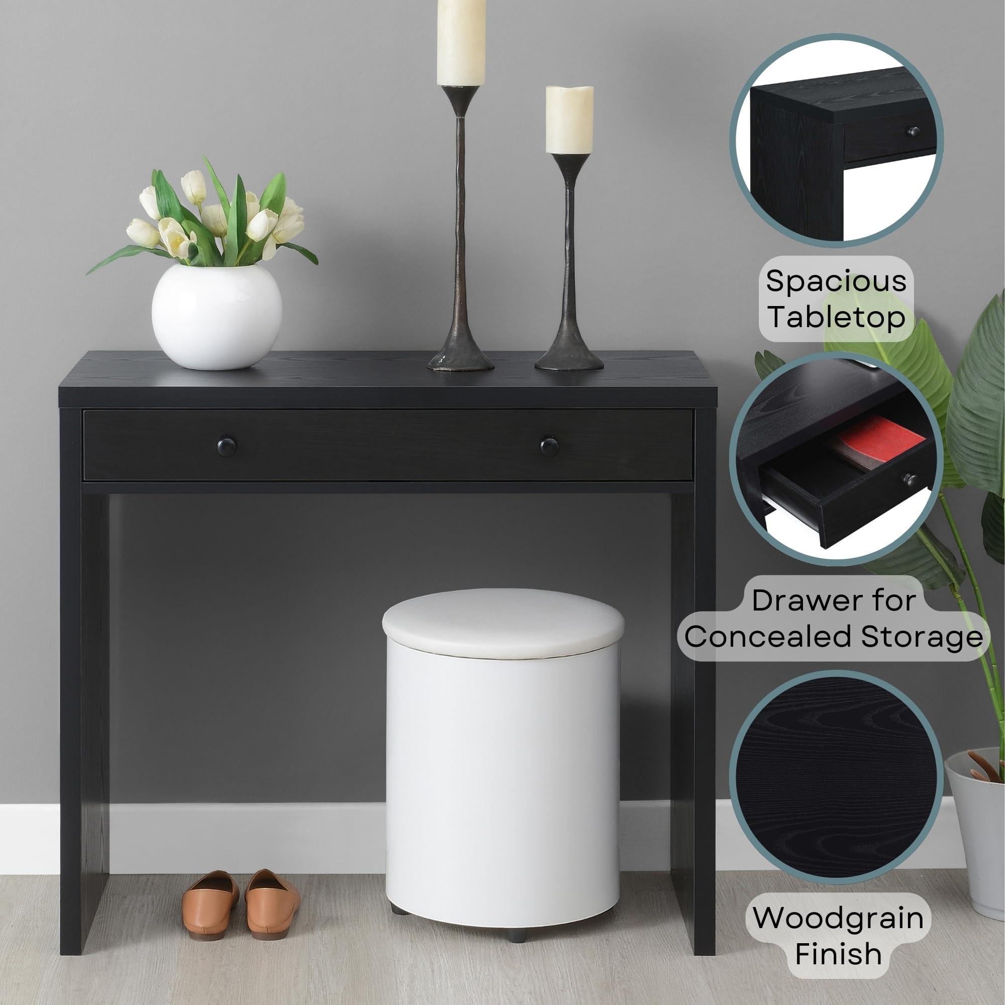 Convenience Concepts Convenience Concepts Northfield 1 Drawer 36 inch Desk, Black