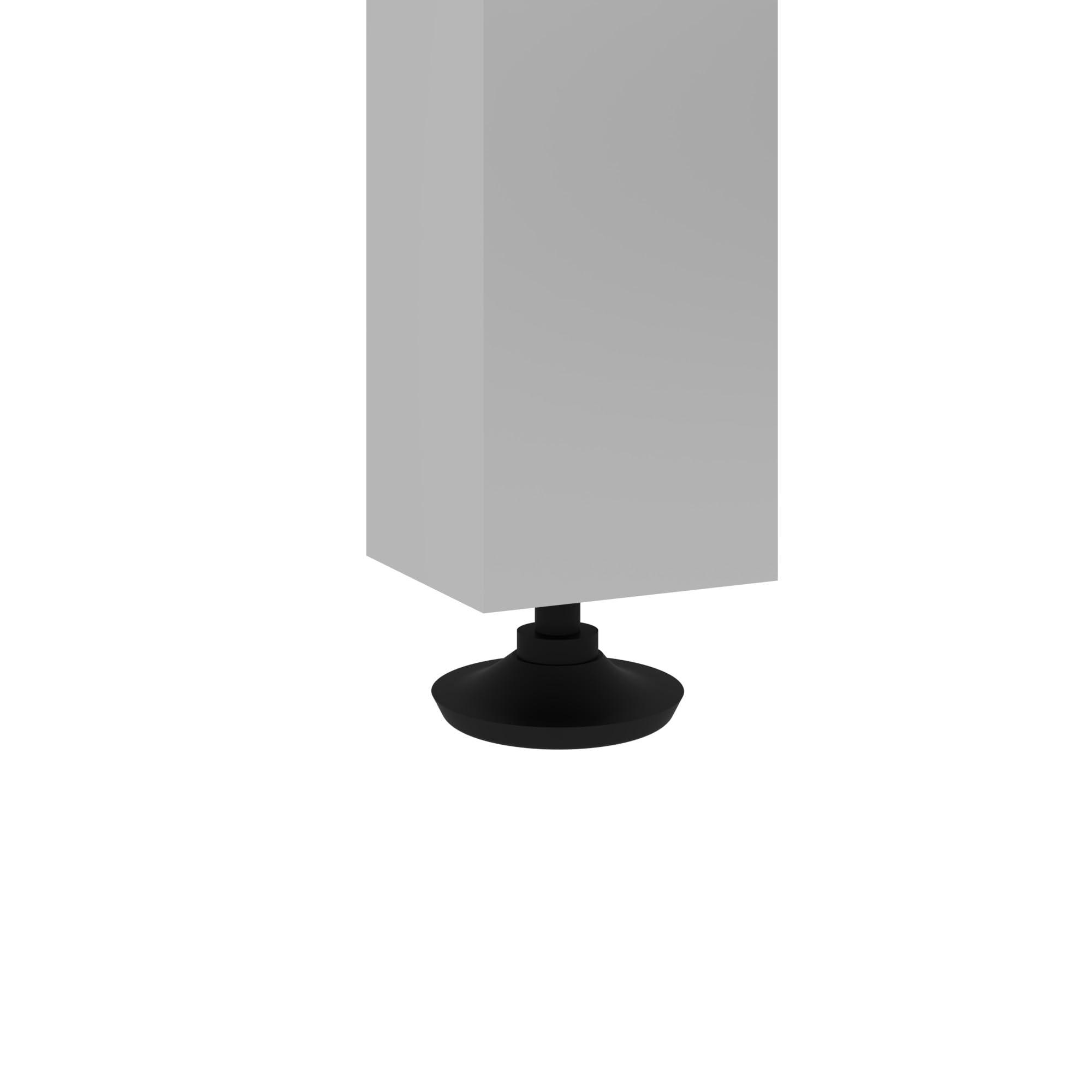 Bestar Bestar Universel 48W Table Desk with Square Metal Legs in bark Grey