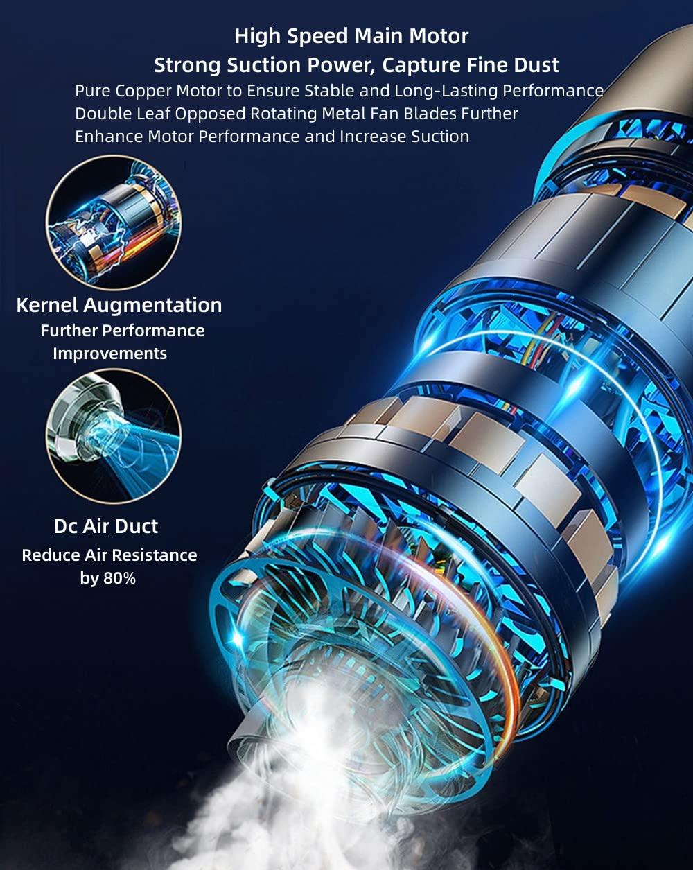 Aoun Corded Stick Vacuum Cleaner and Mop All in One, Corded Wet Dry Vacuum Cleaner with Water Tank, One Step Cleaning, 12000Pa Suction Lightweight Upright Vacuum and Mop Combo for Hard Floor Pet Hair