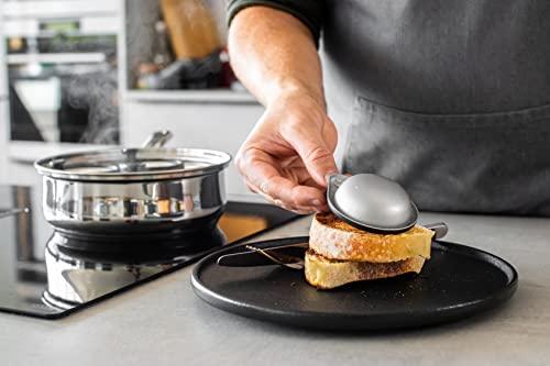 Kitchen Craft KitchenCraft 4 Egg Poacher Pan in Gift Box, Non Stick and Induction Safe, Stainless Steel, 20.5 cm