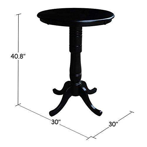 International Concepts International Concepts 30\" Round Pub Table in Black