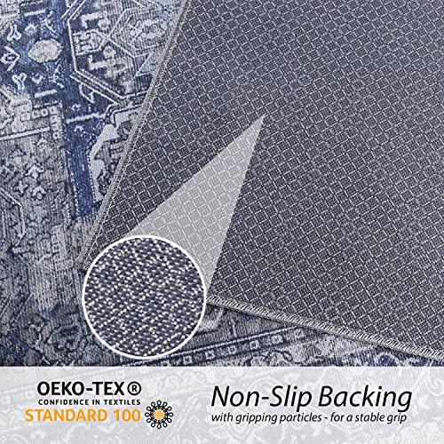 RugOver RugOver Machine Washable Area Rug, Pet-Friendly and Non-Slip Indoor Carpet for Kitchen, Bathroom, Living Room, Home Floor Decoration(Seal/Space, 6'3" x 9'6")