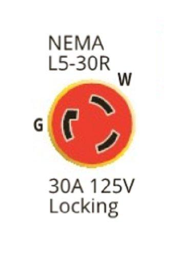 Marinco Marinco 199119 Cordset, 30A 125V, 50', Yellow