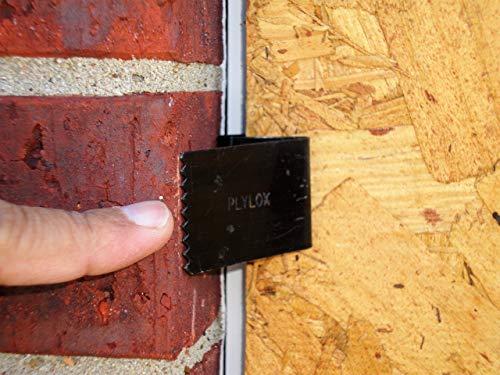 PLYLOX PLYLOX Hurricane Window Clips 20 Pack (Carbon Steel, 1/2")