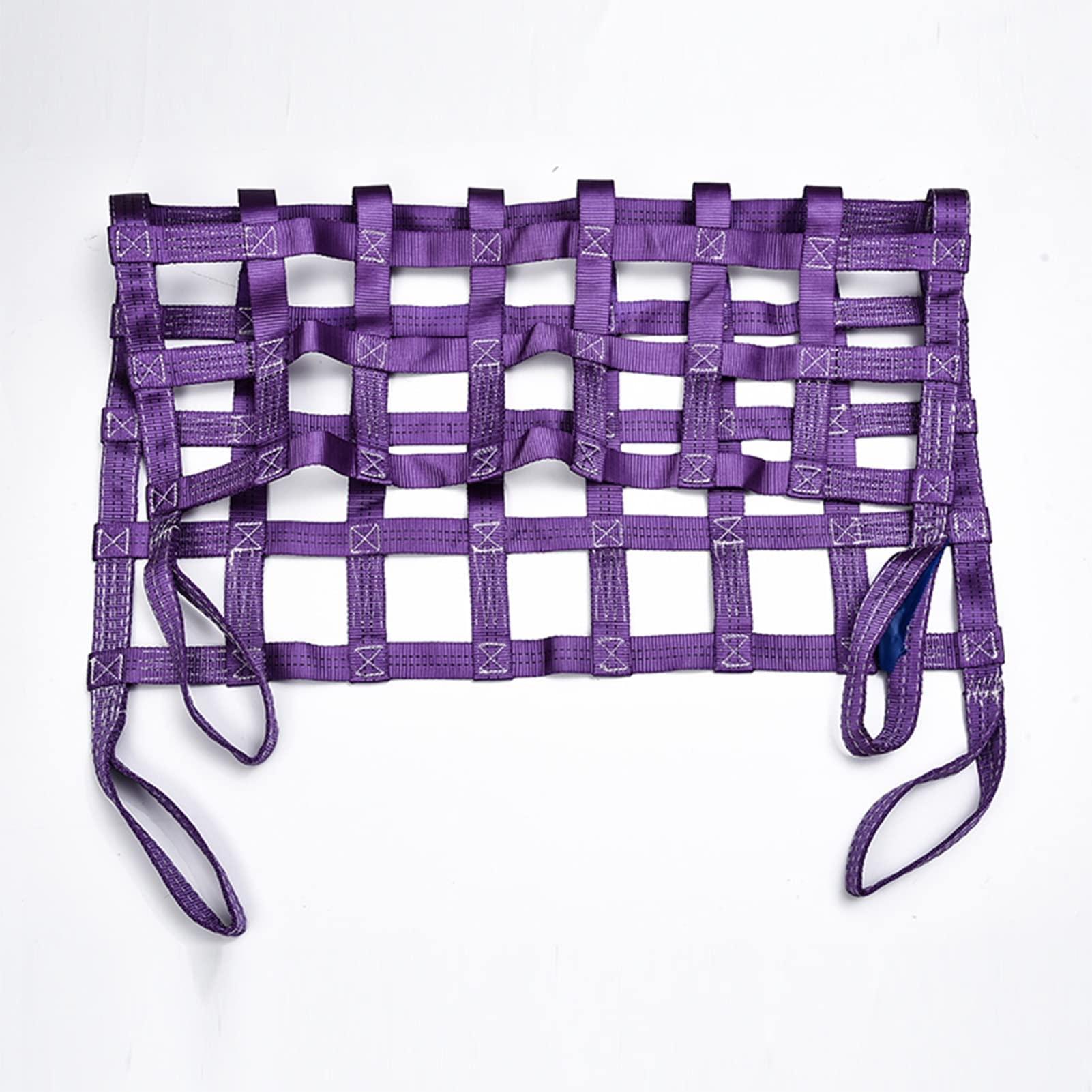 HGFSGGGREEHY Cargo Lifting Net - Material Loading Handling Straps, Cargo Net Straps Sling Hoisting Net, Lifting Cargo Netting, Outdoor Play Expansion Climbing Rope Net, Bungee Cargo Net (Size : 2x2/load: 2T) ()