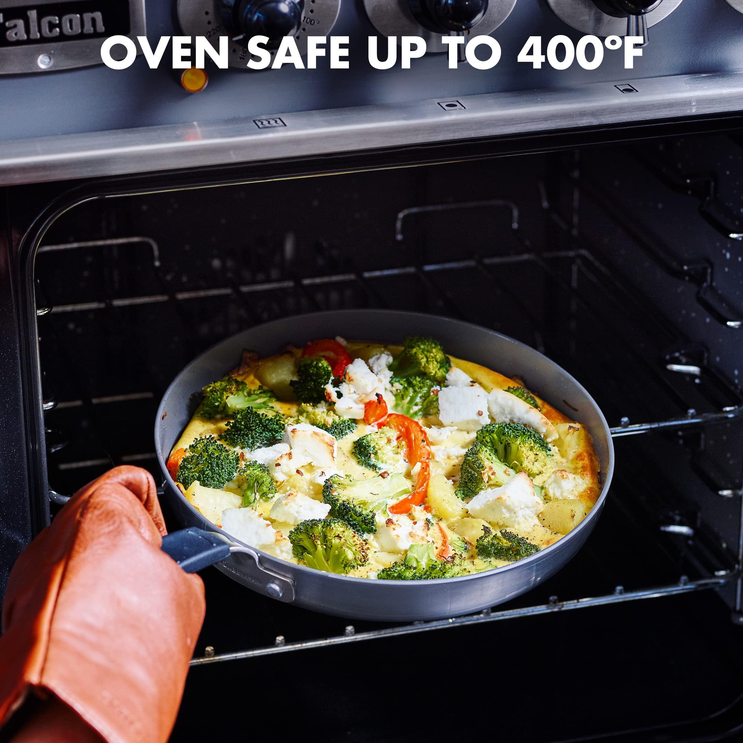 GreenPan GreenPan Levels Stackable Hard Anodized Healthy Ceramic Nonstick, 6 Piece Pots and Pans Cookware Set PFAS-Free, Dishwasher Safe, Black