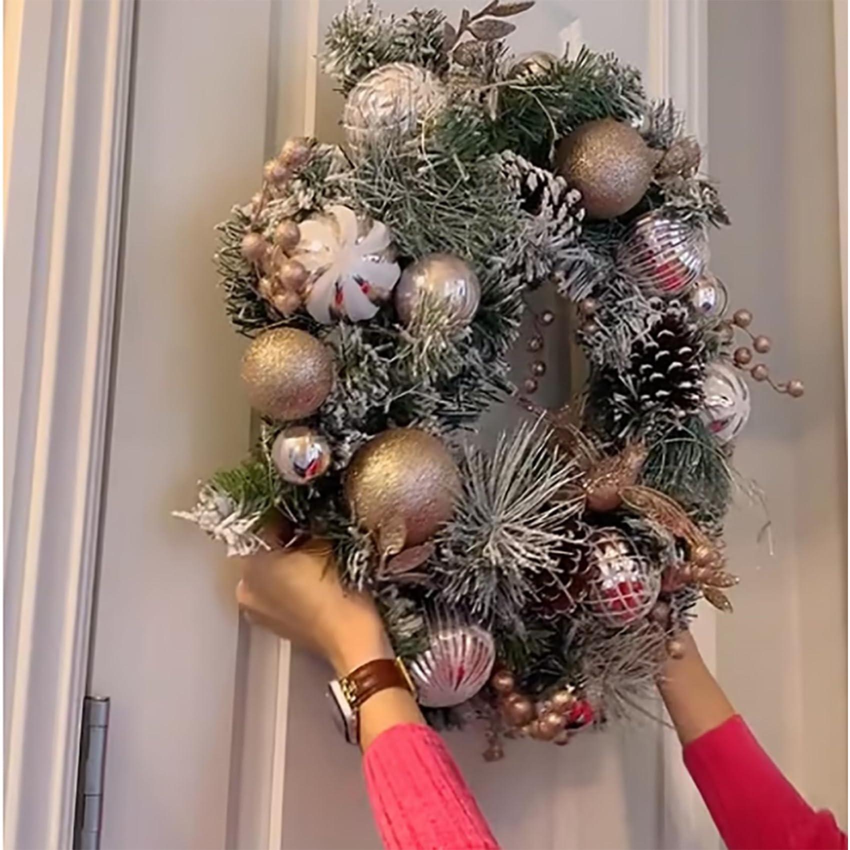 Generic Suction Cup Hooks for Wreaths on Glass, Suction Cup Hooks for Glass Window, Suction Cup Wreath Hanger, Suction Cup Hooks Heavy Duty, Wreath Suction Cups Wreath Holder for Glass Front Door (2Pcs-D)