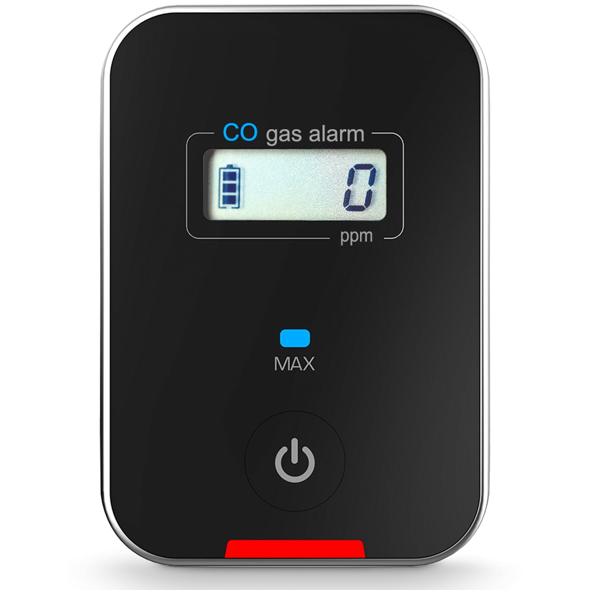 FORENSICS DETECTORS FD Car, Vehicle, Aircraft Carbon Monoxide CO Detector | Fast Low-Level 9ppm Alarm | Vehicles, Police, Pilots, Travel, Bus, Trucks | Metal Body, Small 2oz |