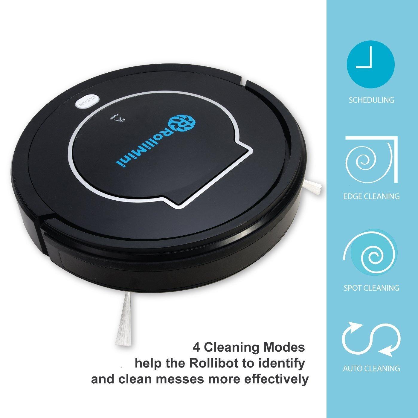 Rollibot Rollibot BL100 Robot Vacuum, Black