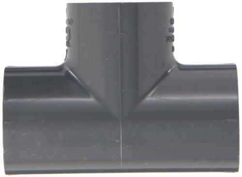 Spears Manufacturing Spears 401-G Series PVC Pipe Fitting, Tee, Schedule 40, Gray, 1" Socket