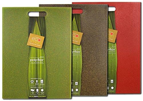 Architec Architec 6417190 EcoSmart Cutting Board, 12" by 16", Recycled Plastic and Flax Husk, Made in The USA, Green PolyFlax
