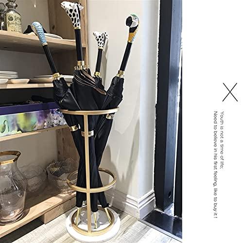 GFHQDPSC Umbrella Holder Household Simple Umbrella Stand, Multifunctional Umbrella Rack for Canes Walking Sticks, Living Room Office (Color : Gold) (Gold)