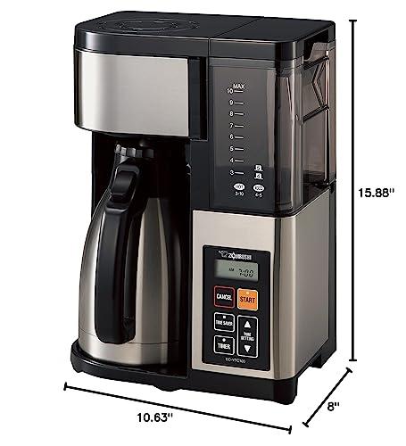 Zojirushi Zojirushi EC-YTC100XB 10-Cup Coffee Maker (Stainless Steel/Black)