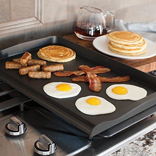 Nordic Ware Nordic Ware 2 Burner Backsplash Griddle, Nonstick