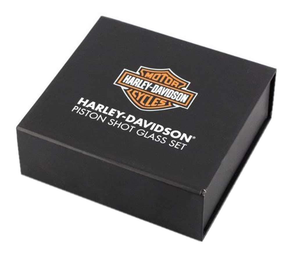 Harley-Davidson Harley-Davidson Piston Shot Glass Set, Two Hand Blown 2 oz. Glasses HDL-18770