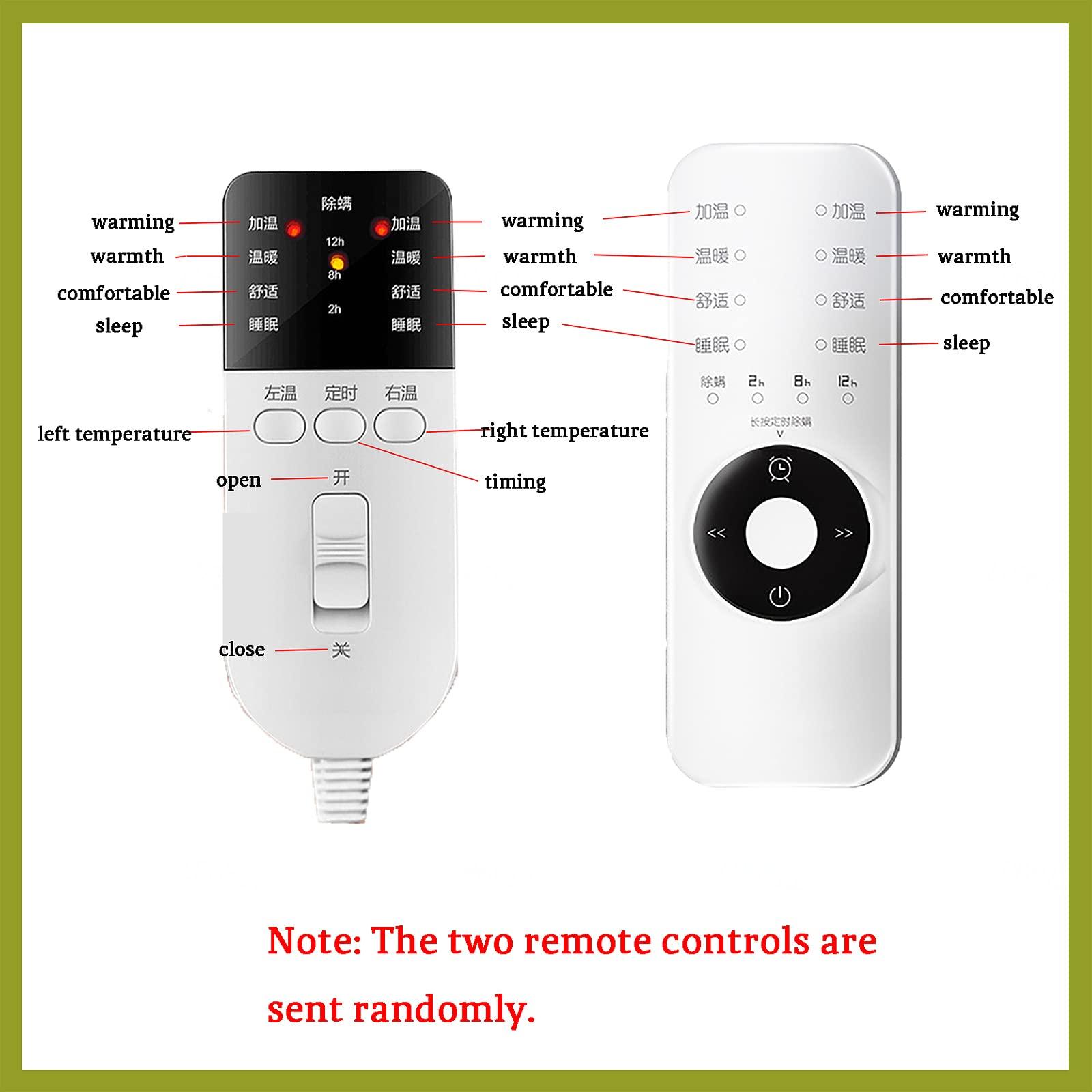 Generic Electric Blanket, Heated Single Fitted Underblanket with 4 Comfort Settings 1 x Controller Electric Over Blanket for Double Bed