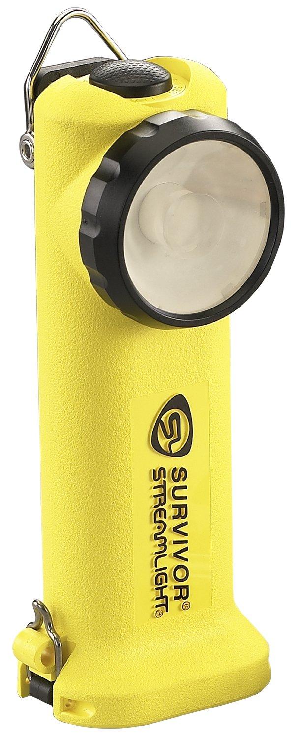 Streamlight Streamlight 90541 Survivor 175-Lumen Alkaline Safety-Rated Firefighter Right Angle Flashlight, Yellow