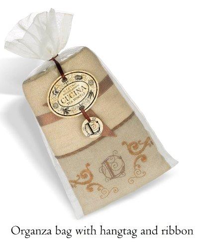 Grasslands Road Grasslands Road Cucina Monogram Letter Initial Y Embroidered Scrollwork Tea Towels, Set of 2