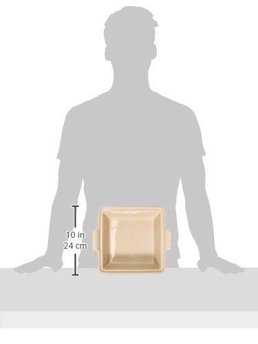 Le Creuset Le Creuset Stoneware Heritage Covered Square Casserole, 2.5 qt. (9"), Cerise