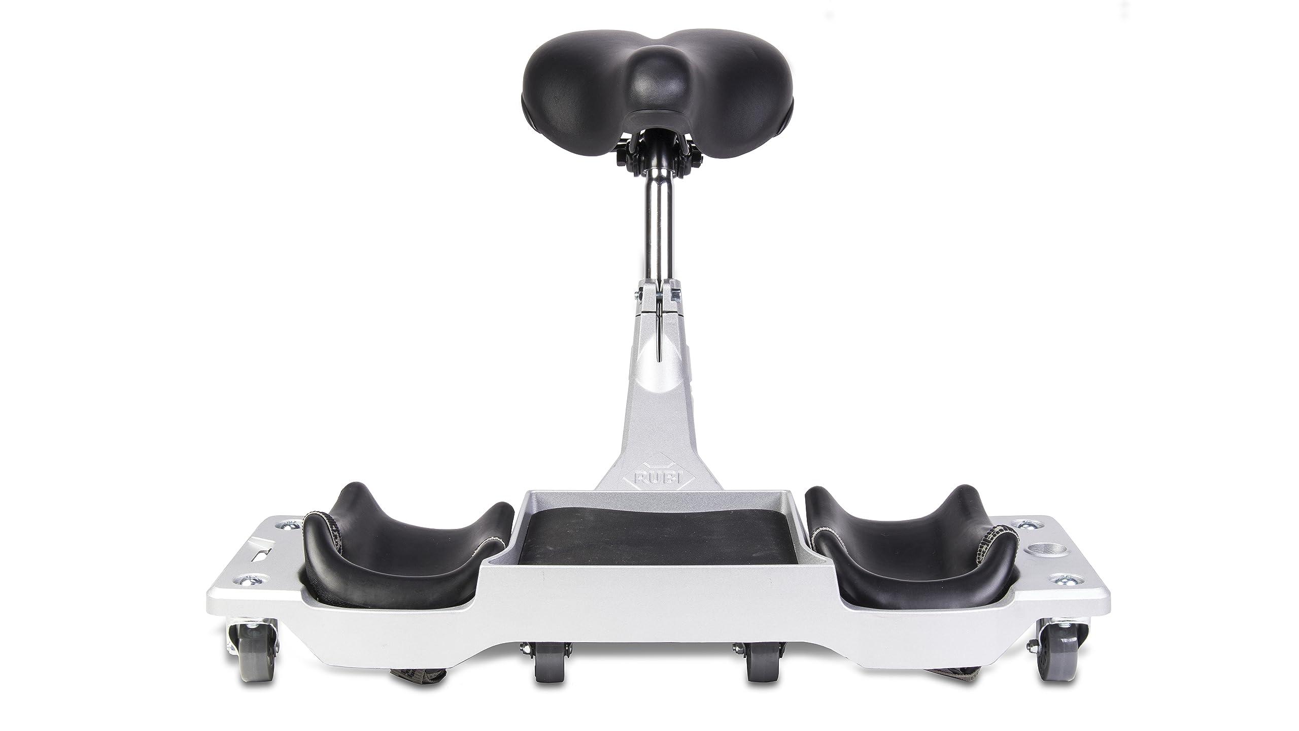 RUBI RUBI | Ergonomic Seat SR-1 | Ideal for Tiles, Parquet, Cleaning and Other Coating Operations | Replaceable Ergonomic Knee Pads