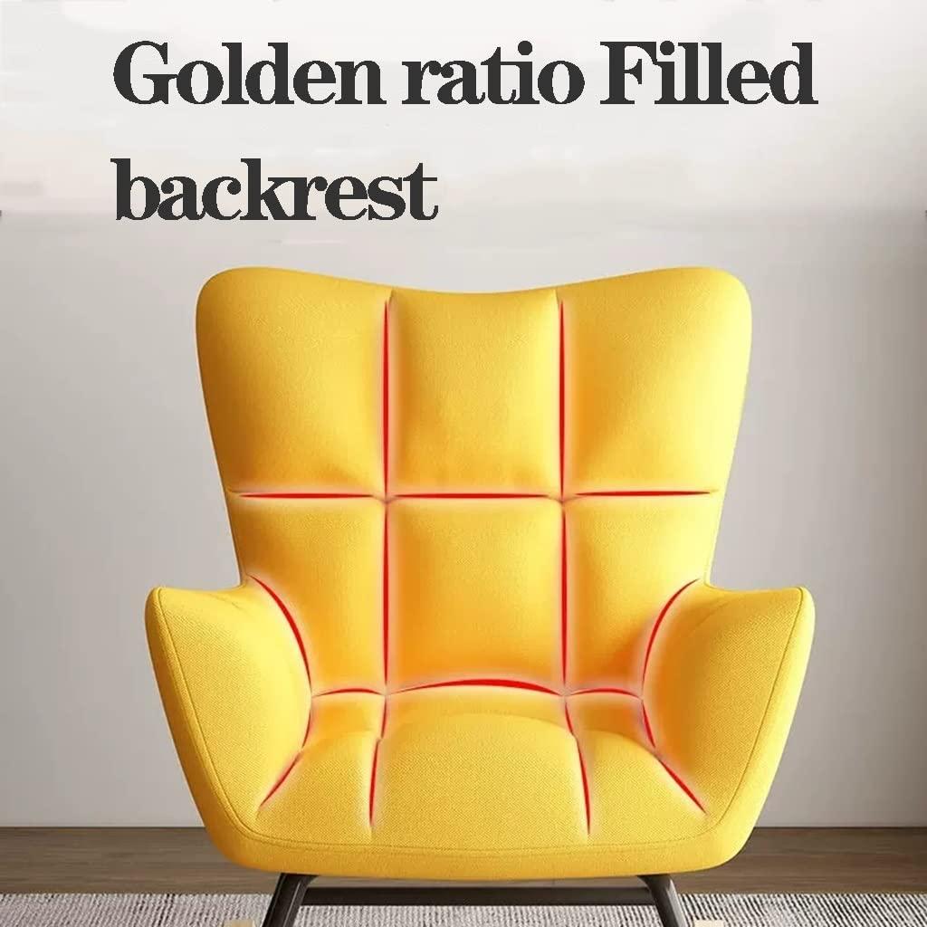 MEHWSUR Rocking Chair for Nursery with Ottomans,Velvet Rocker Relaxing Recliner Chair,Comfy Rocking Armchair with High Backrest for Adults Living Room Bedroom (Color : Pink)