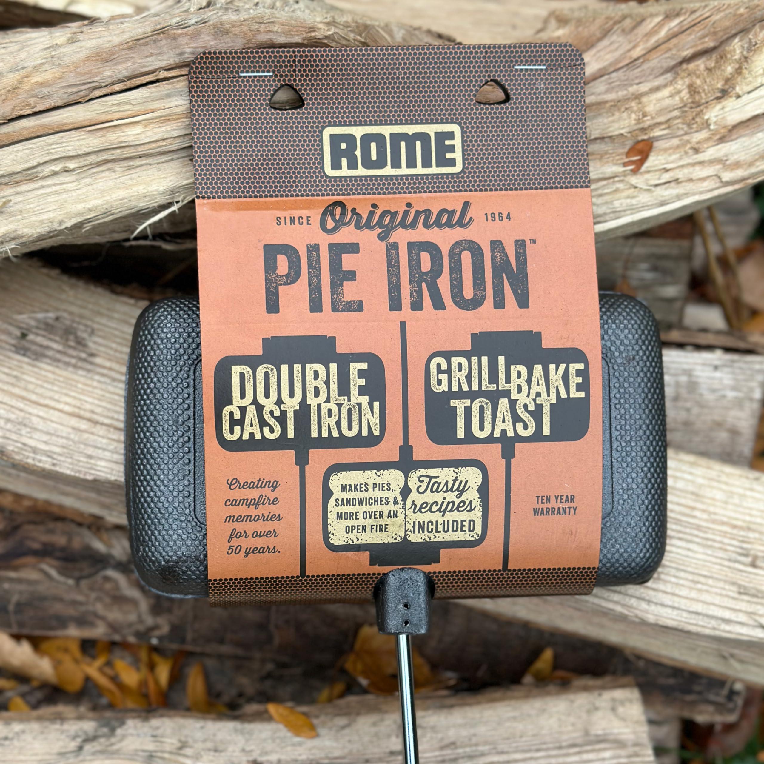 Rome Industries Rome's Double Pie Iron with Steel and Wood Handles