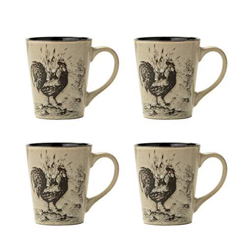 Pfaltzgraff Pfaltzgraff Homespun Rooster 16-Piece Dinnerware Set, Service for 4 Brown
