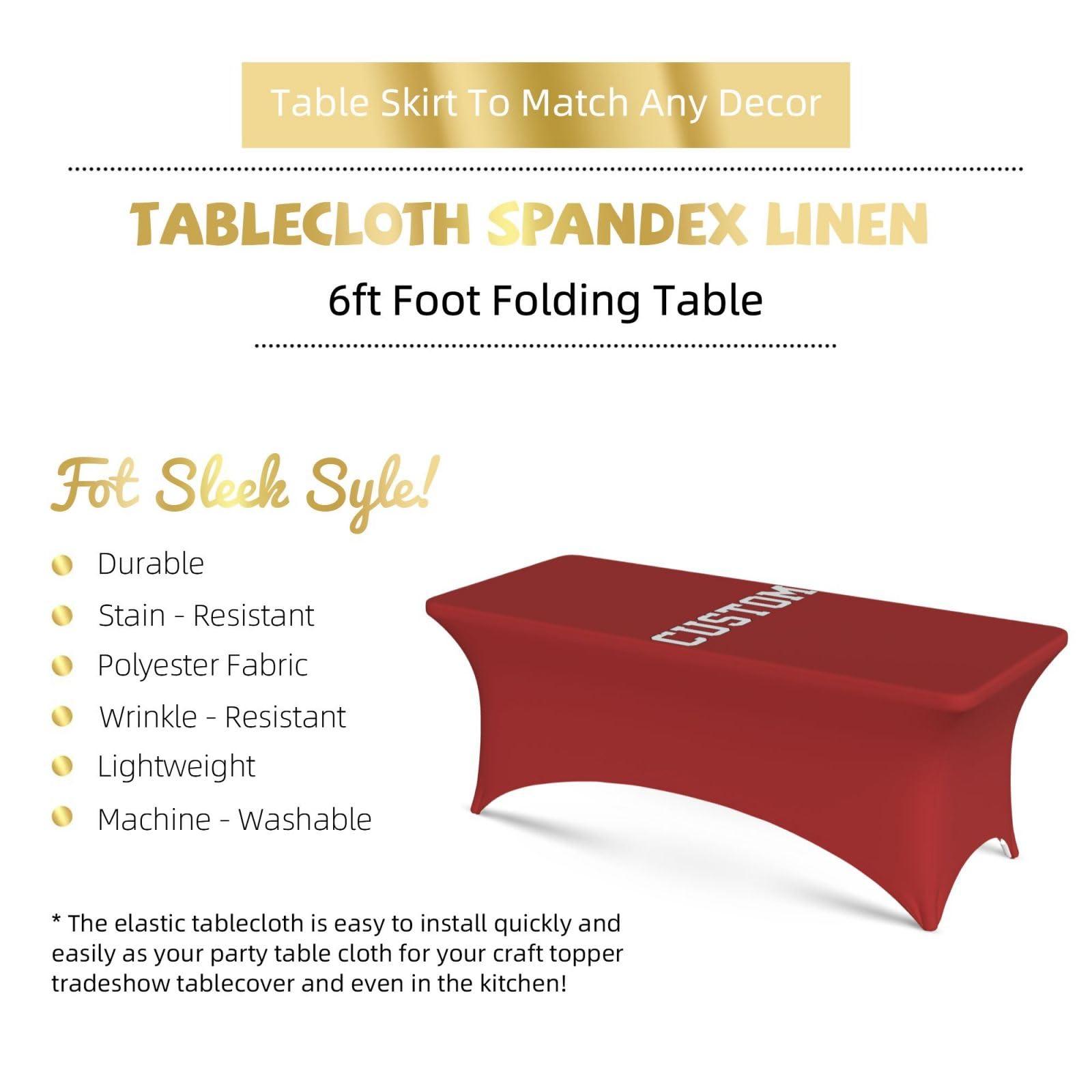 Jiposuhoe Jiposuhoe Personalized Tablecloths with Business Logo Text Photo Name Custom Table Cloth Cover for Business Events Customized Table Cover for Birthday Wedding Anniversary, DeepPink