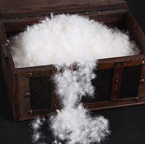 ROSE FEATHER Toddler/Travel/Crib Goose Down Comforter Duvet/Blanket Multifunctional,100% Organic Cotton Washable Unisex Kids,All Season,White 33x43