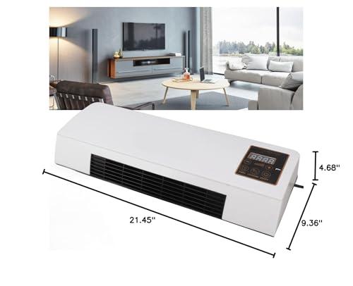 Sonew Sonew Electric Wall Heater with Remote Control, Highly Efficient Wide Angles Mobile Small Air Conditioner, Dual Use Wall Mounted Heating Machine, for Indoor Use, Easy Install