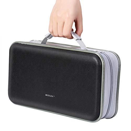 WISMART CD DVD Wallet, Wismart 96 Capacity Heavy Duty Sturdy DVD Storage Hard shell CD Disk Holder DVD Case VCD Wallets Blu-ray Media Case Storage Holder Organizer Wallet,96 Capacity (Black)