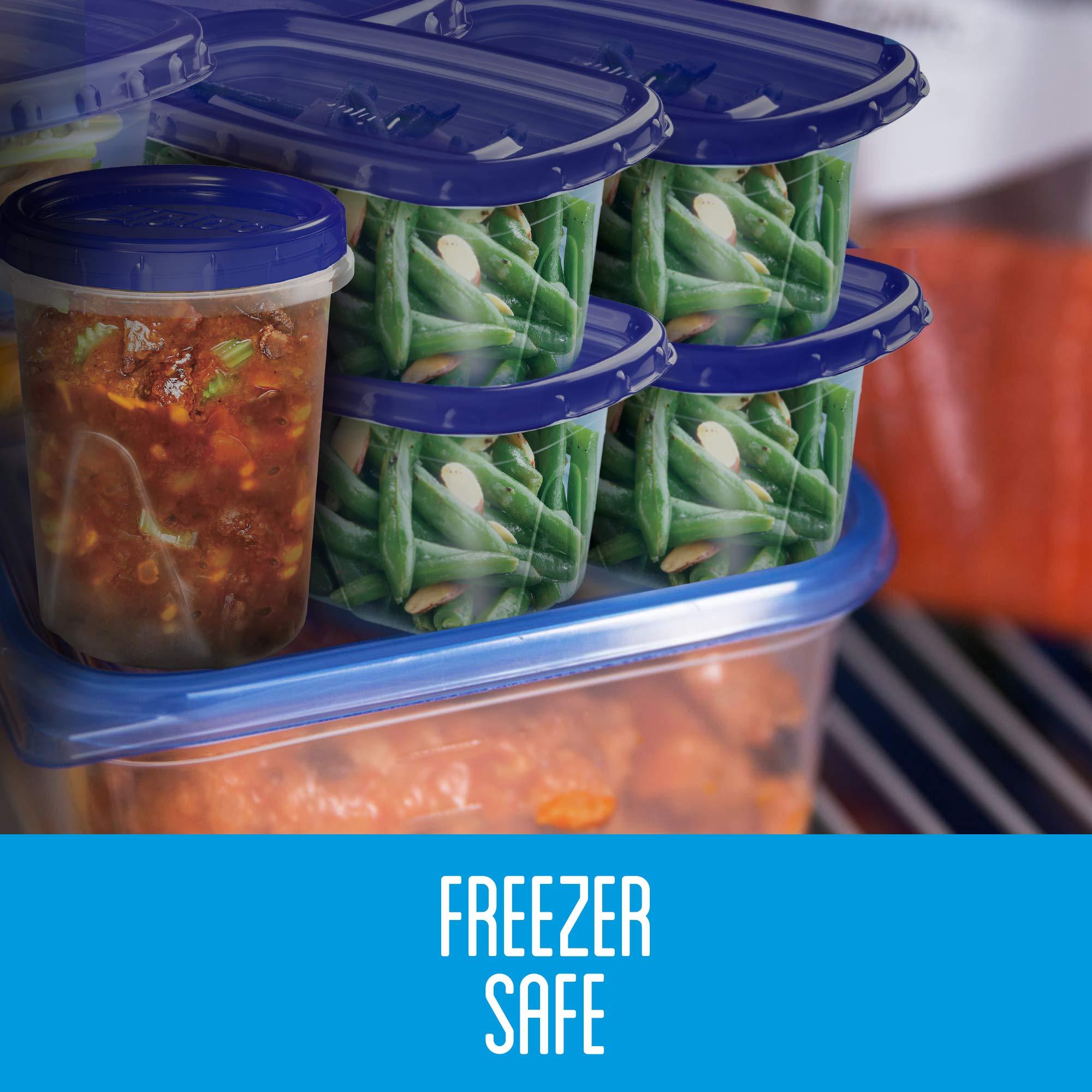 Ziploc Ziploc Food Storage Meal Prep Containers Reusable for Kitchen Organization, Dishwasher Safe, Lunch Pack, 8 Count