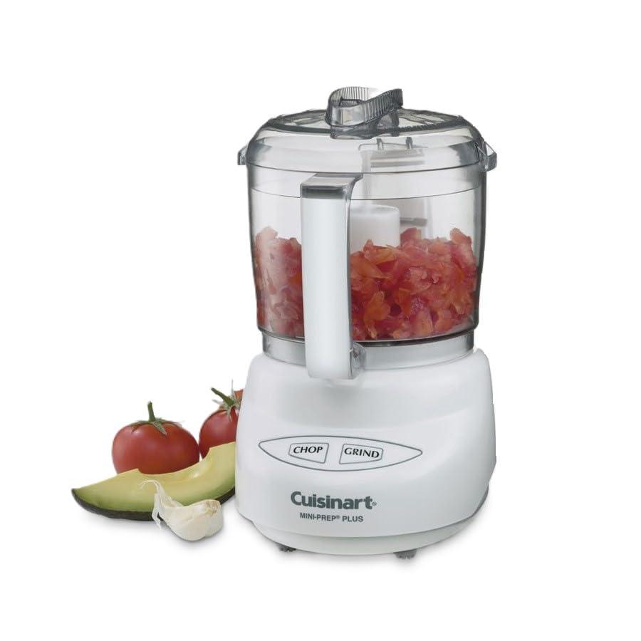 Cuisinart Cuisinart Mini-Prep Plus Food Processor, 24-Ounce Mini Food Processor to Chop Herbs, Vegetables, and Hard Cheese, 24-Ounce Work Bowl, Reversible Stainless Steel Blade, DLC-2A, White