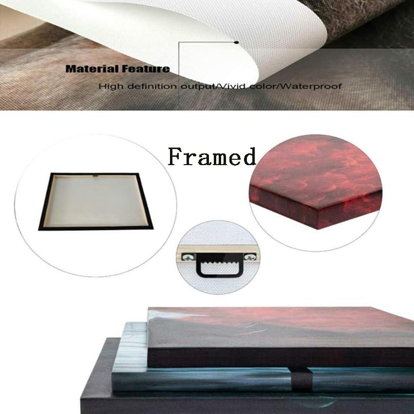 Deneest Deneest Ecclesiastes 11 9 10 Bible Quotes Wall Art Scripture Posters Art for Hallway Giclee Pictures Painting Panels Vertical Canvas Bedroom (12.00\'\'x16.00\'\',Framed)