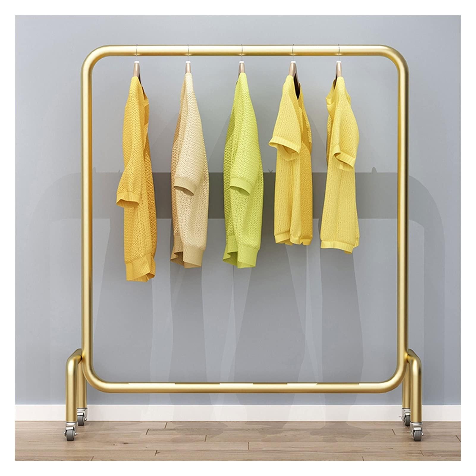 LIFOND LIFOND Clothes Rail Garment Rack Clothes Rail on Wheels,Freestand Heavy Duty Metal Clothes Rack,Easy to Assemble for Clothing Storage Display Stand Clothes Rod for Bedroom Decor 100cm