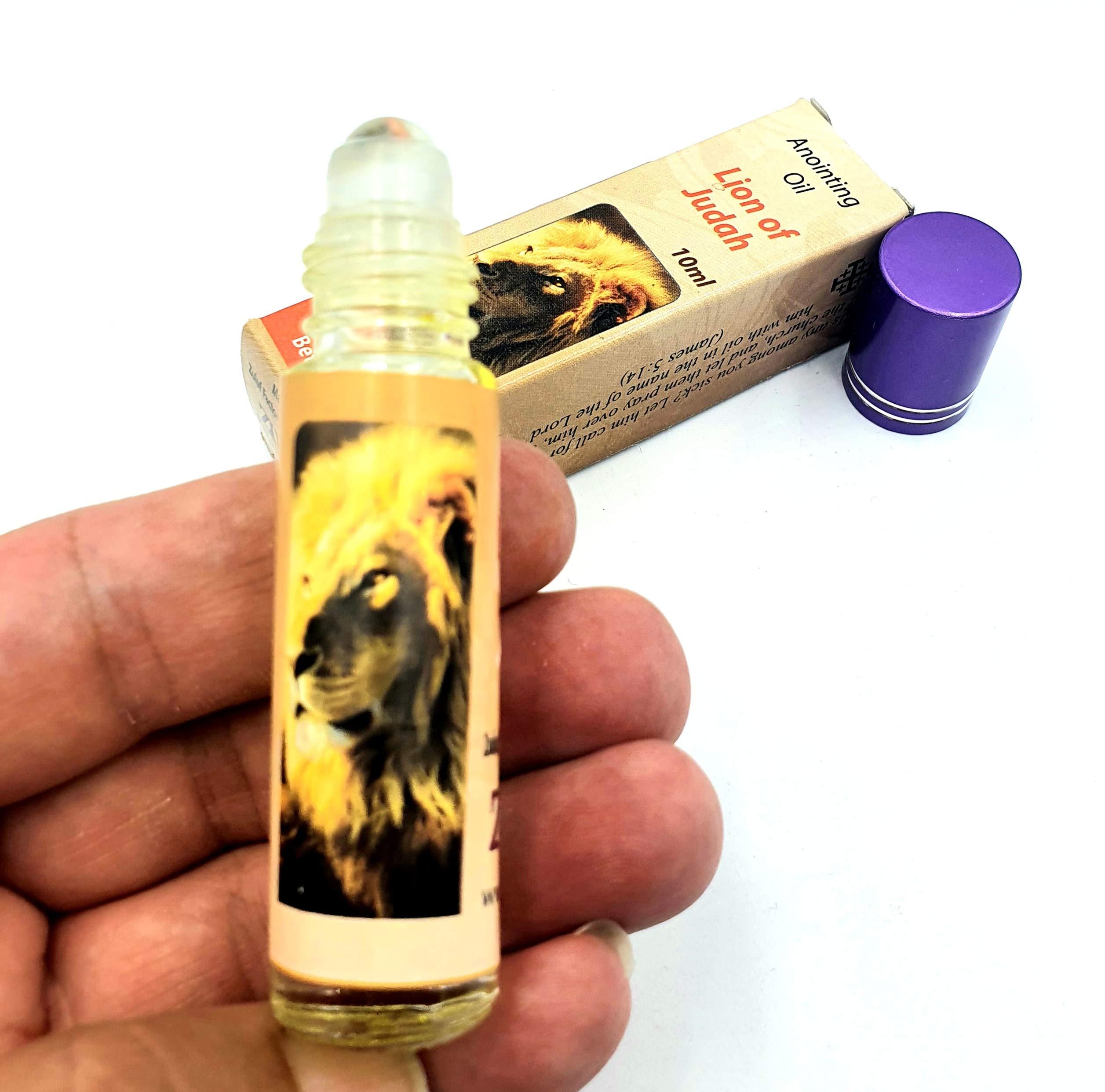 Zuluf Zuluf Lion of Judah Anointing Oil Holy Land Israel - 10ml (.34 fl. oz.) Roll-On Bottle Blessing Anointing Oil Lion of Judah from Israel for Healing and Protection, Home Blessing and Church PER007
