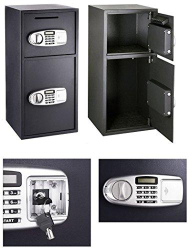 Unknown Digital Double Door Gun Safe Depository Drop Box Gun Safes Cash Office Security Lock by Empire Discount