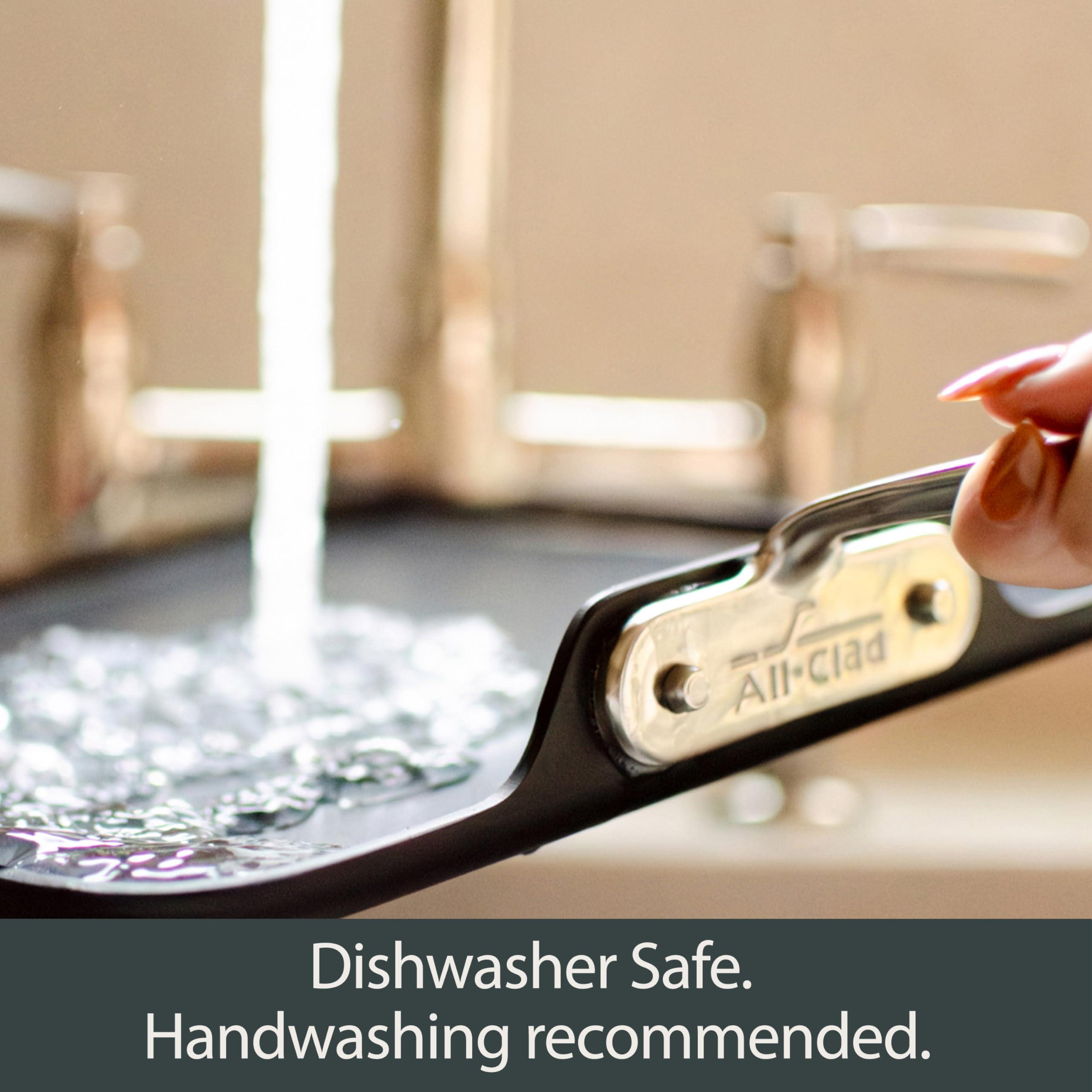 All-Clad All-Clad HA1 Hard Anodized Nonstick Griddle 13x20 Inch Oven Broiler Safe 500F Pots and Pans, Cookware Black