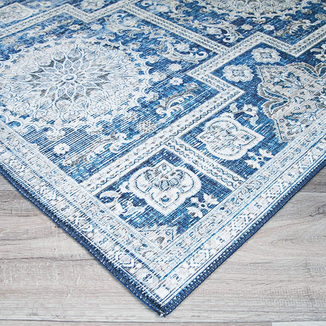 Couristan Couristan Pasha Sari Area Rug, 9' x 12', Sapphire Blue