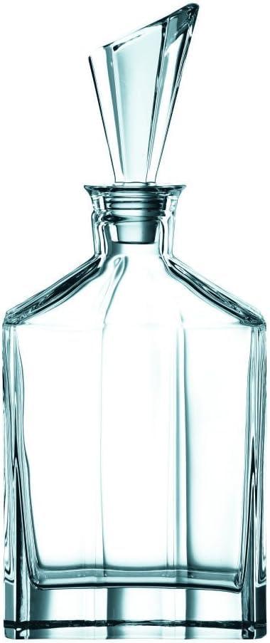 Nachtmann - The Life Style Division of Riedel Glas Nachtmann Aspen collection Decanter Set with Stopper and 2 Whisky Tumblers, Dishwasher safe clear crystal glass made for bourbon, scotch, vodka, tequila, wine, great for gift for men,